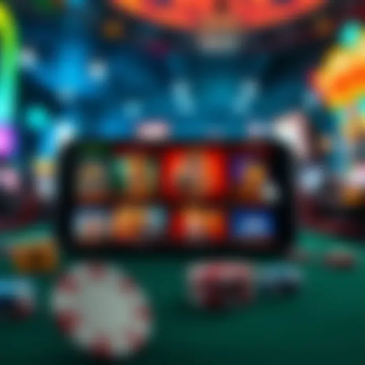 Diving into Mobile Gaming Options Mobile gaming interface showcasing various games