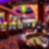 Vibrant casino gaming environment