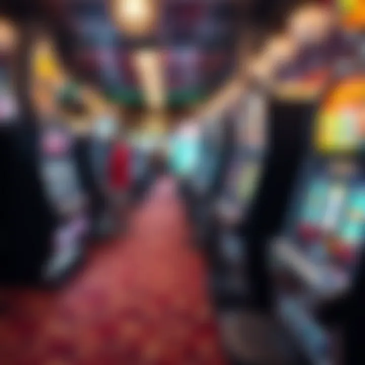 Overview of the gaming floor showcasing various slot machines