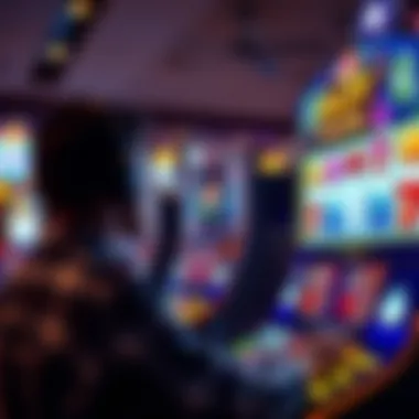 Interactive Game Interface Player engaging with an interactive slot game interface