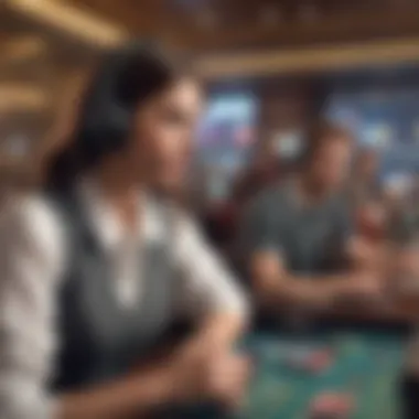 Engaging with Players: Customer Support at Bet MGM Customer support representative engaging with a player