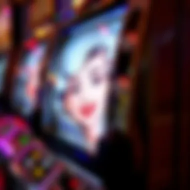 Close-up of Betty White Slot Machine Close-up of a Betty White slot machine display