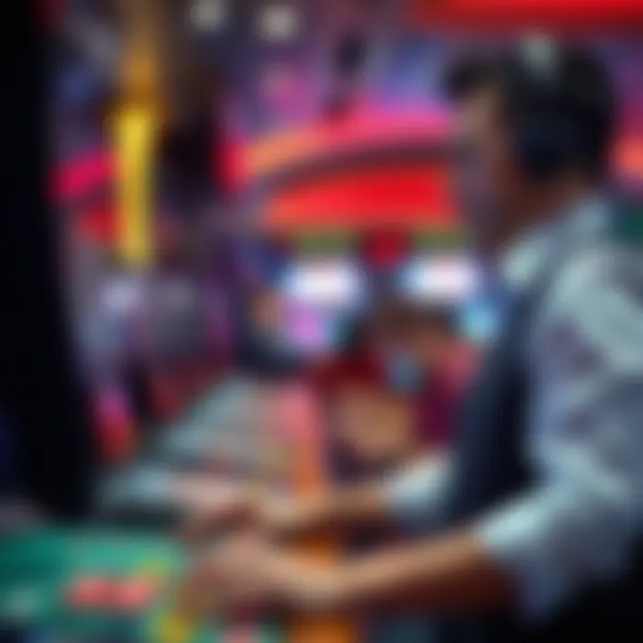 Customer support representative assisting player