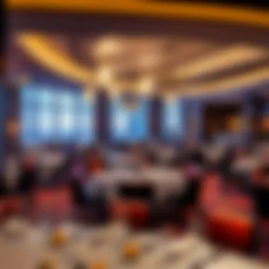 Fine dining restaurant ambiance at Borgata