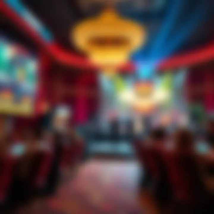 Entertainment venue showcasing a live performance