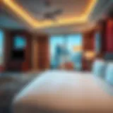 Luxurious guest room at Borgata Hotel