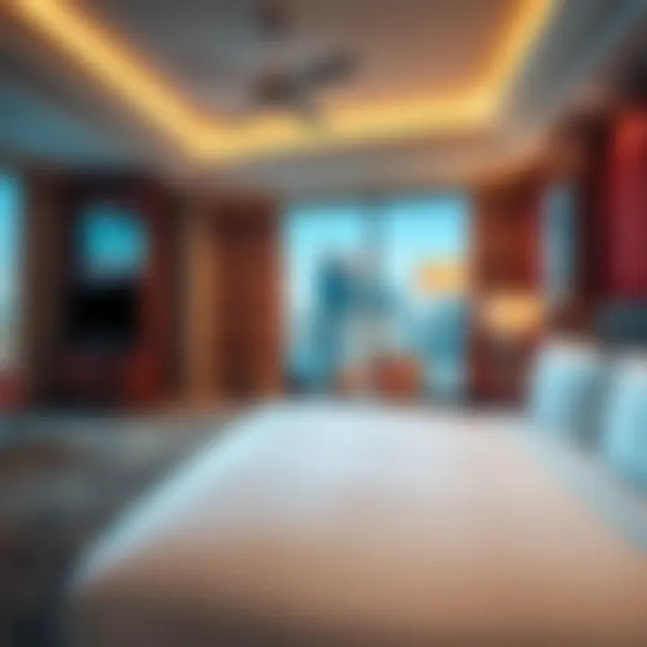 Luxurious guest room at Borgata Hotel