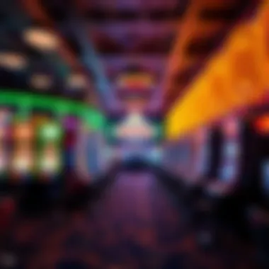 Vibrant Gaming Atmosphere Gaming floor filled with slot machines