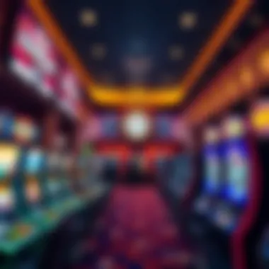 Interior Gaming Experience at Caesars Horseshoe Casino Interior gaming floor filled with slot machines and gaming tables