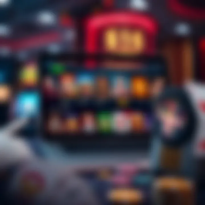 Exploring Online Casino Opportunities A colorful online casino interface showcasing various game options and betting features.