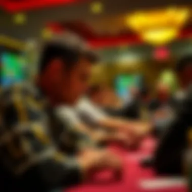 In-Depth Player Analysis at the Table A focused player analyzing their opponents