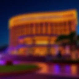 Exterior view of Casino Monticello showcasing modern architecture