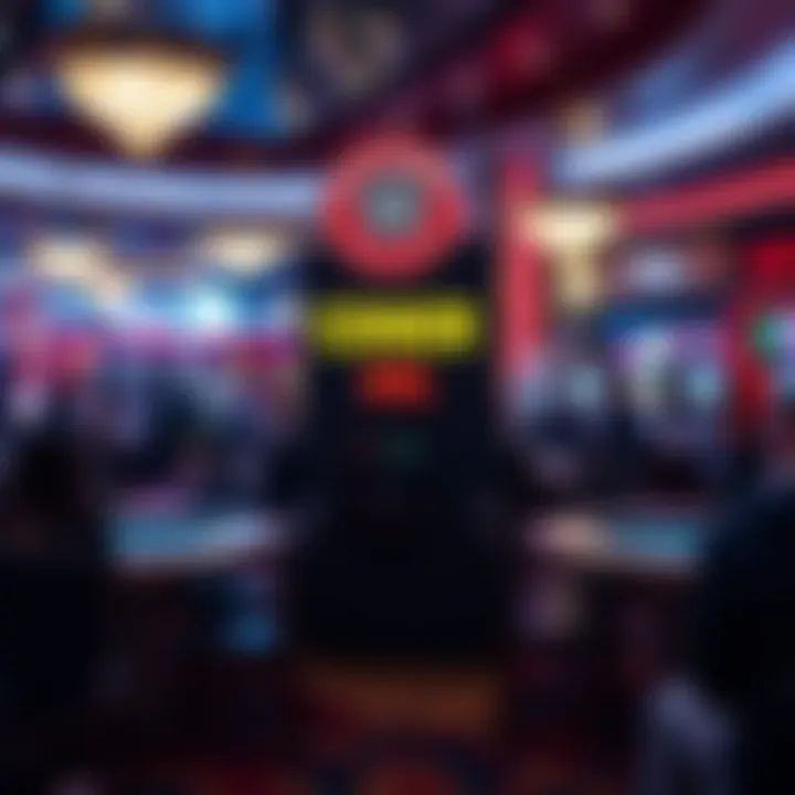 Innovative Promotions for Poker Enthusiasts Promotional signage in a casino