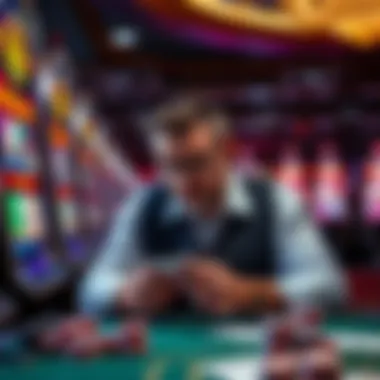 Mastering Video Poker Strategies A skilled player analyzing cards and strategies for video poker