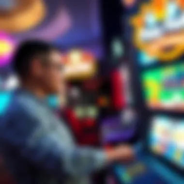 Accessing Online Gaming with MGM Play+ User accessing online gaming using the MGM Play+ card