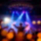 A mesmerizing view of Criss Angel performing on stage with captivating lighting effects