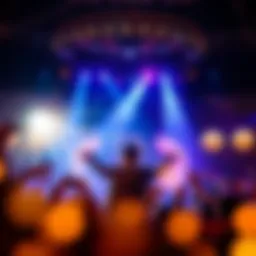 A mesmerizing view of Criss Angel performing on stage with captivating lighting effects