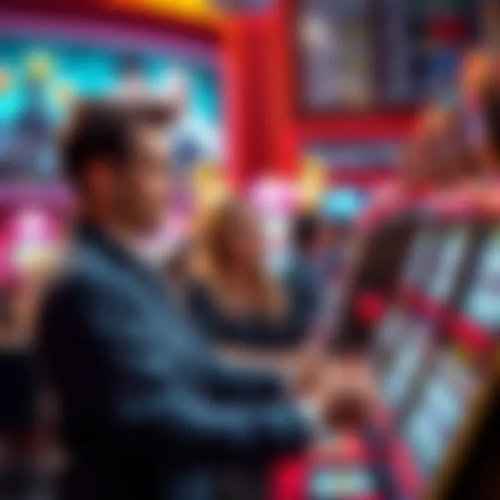 Social Interaction in Double Down Slots Illustration depicting the social interaction features within the Double Down Slots platform.