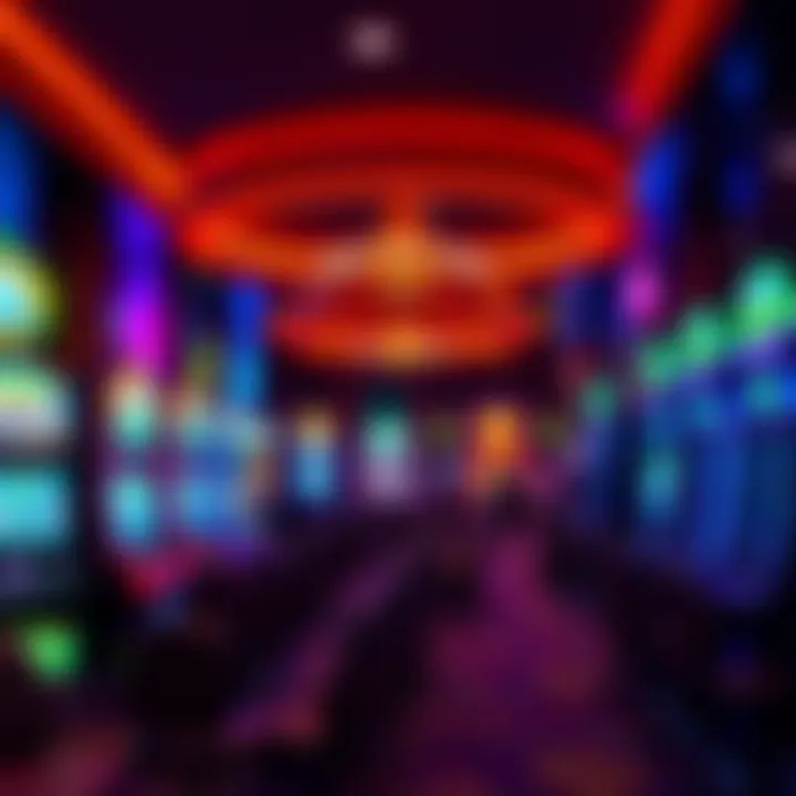 Visual representation of Downs Casino's vibrant gaming floor