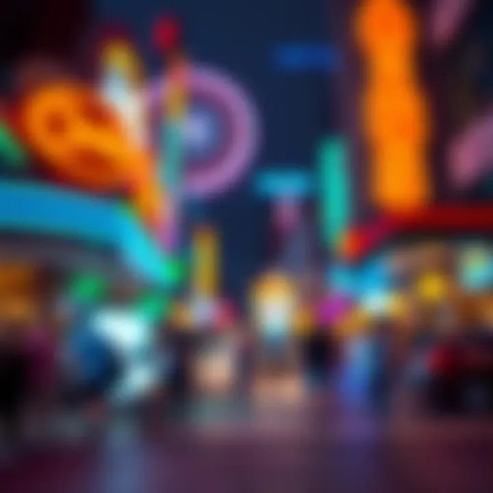 Vibrant Nightlife Scene Vibrant nightlife scene near Atlantic City Airbnbs