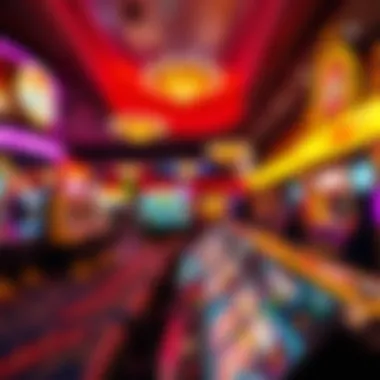 Vibrant Casino Atmosphere Atmosphere of a vibrant casino evening in Nebraska