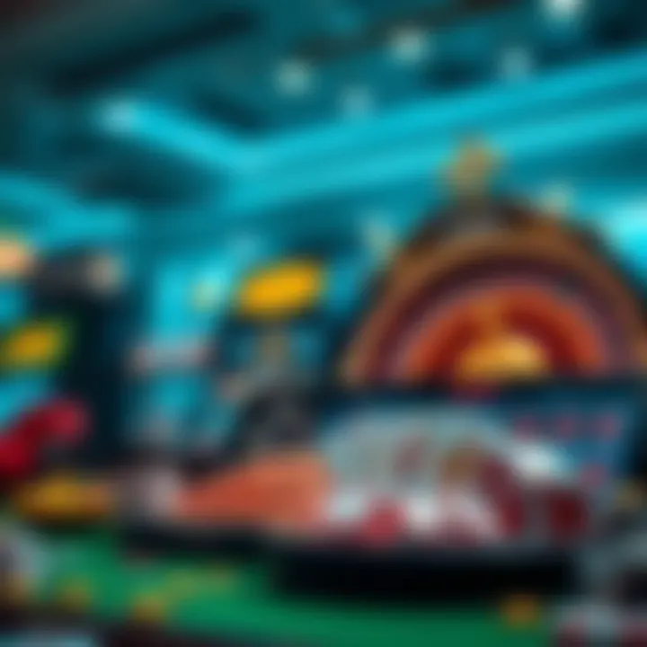 Popular Online Casino Games A selection of popular online casino games displayed artistically