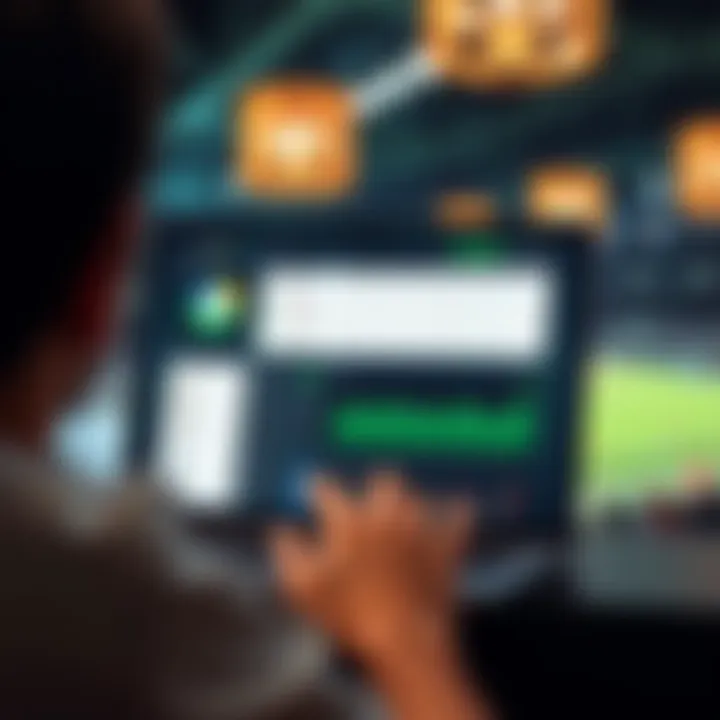 BetQL Platform User Interface User interface of the BetQL platform featuring analytical tools