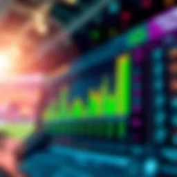 Data analytics visualizing sports betting trends