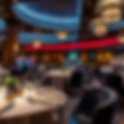 Elegant dining setup at Blackbird Bend Casino