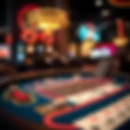 The essence of online blackjack gameplay showcasing a digital table interface