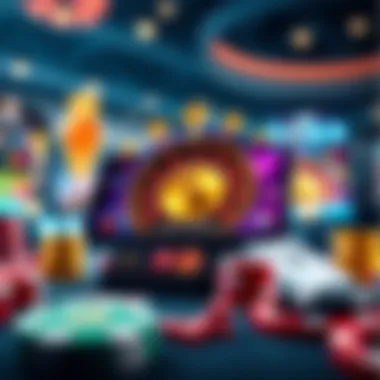 Benefits of Mobile Casino Gaming Illustration depicting mobile gaming advantages