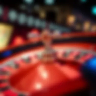 Digital Roulette Experience on iPhone Close-up of a roulette wheel in a digital format