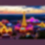 A panoramic view of Dumfries, Virginia showcasing its vibrant casino scene