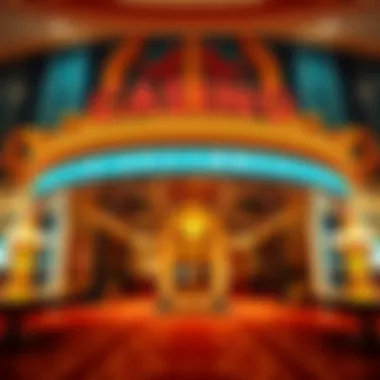 Luxurious casino entrance welcoming visitors