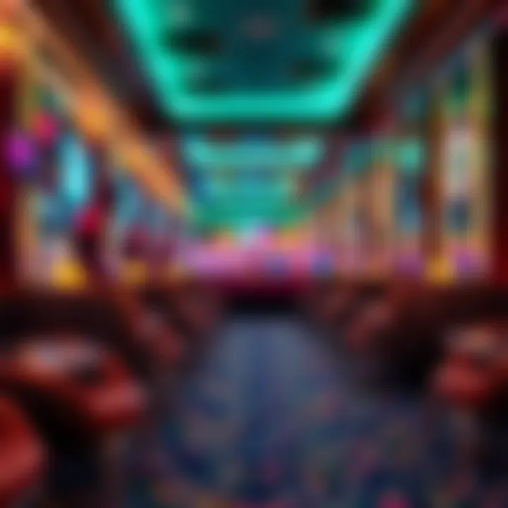 Cozy lounge area within a casino for relaxation