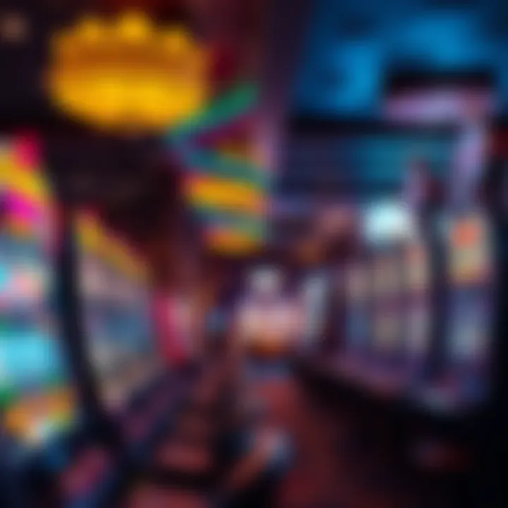 Luxurious Gaming Area Luxurious gaming area showcasing slot machines