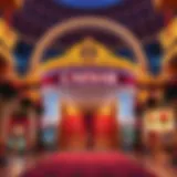 The grandeur of Ceasar Casino's entrance