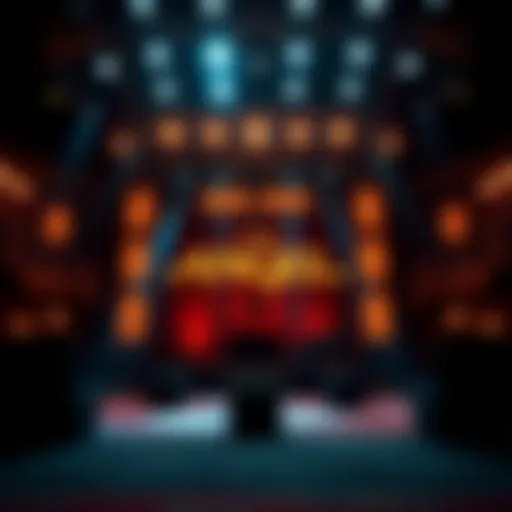 A captivating stage setup of Chris Angel's Vegas show with dramatic lighting.