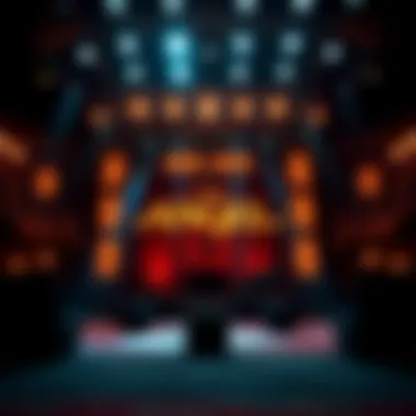 Dramatic Stage Setup A captivating stage setup of Chris Angel's Vegas show with dramatic lighting.