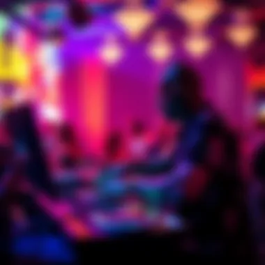 Vibrant Live DJ at Club Platinum Live DJ performance enhancing the nightlife atmosphere