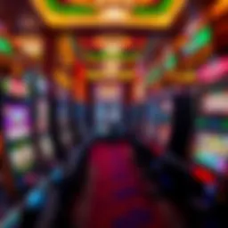 Vibrant gaming floor with diverse slot machines