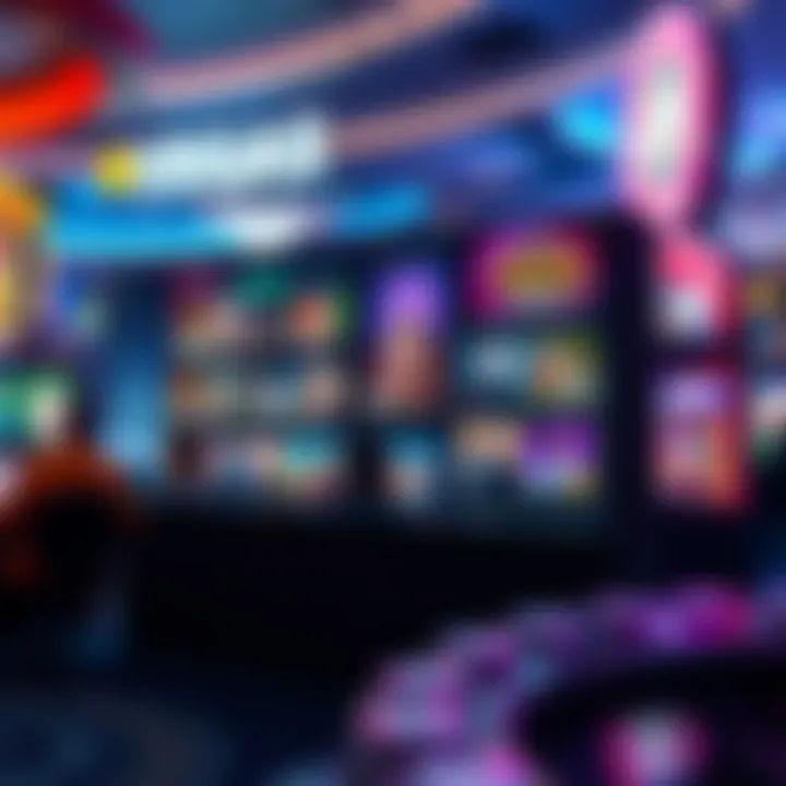 Engaging User Interface in Vegas World Engaging user interface of FlowPlay's Vegas World highlighting social features