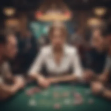 Engaging poker game scene with free entry