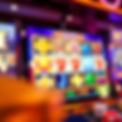 Vibrant online slot game screen showcasing various symbols