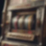 Vintage slot machine with classic symbols