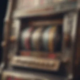 Vintage slot machine with classic symbols