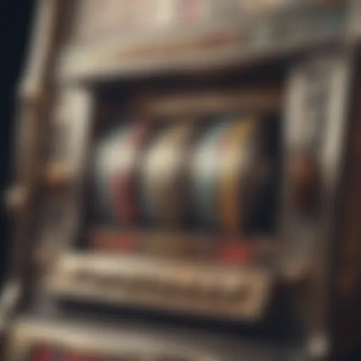 Vintage slot machine with classic symbols