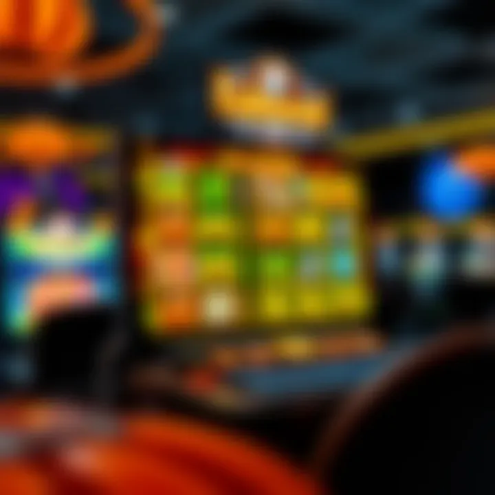 Online Casino with Halloween-Themed Slots A vibrant online casino interface showcasing various Halloween-themed slot games.