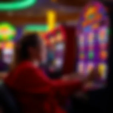 Excited Player Enjoying Halloween Slots An enthusiastic player experiencing the thrill of free Halloween slots.