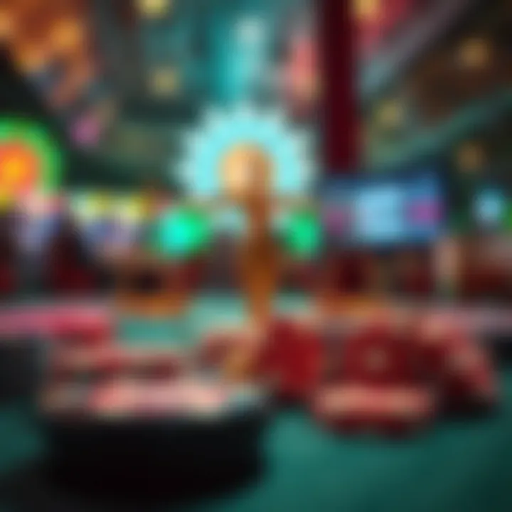 Legal symbols representing the framework of online gaming